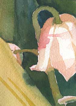 "Small Blossom" by Debra Hetzel Hanson, Oconomowoc WI - Watercolor